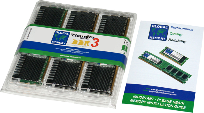 6GB (3 x 2GB) DDR3 2000MHz PC3-16000 240-PIN OVERCLOCK DIMM MEMORY RAM KIT FOR COMPAQ DESKTOPS